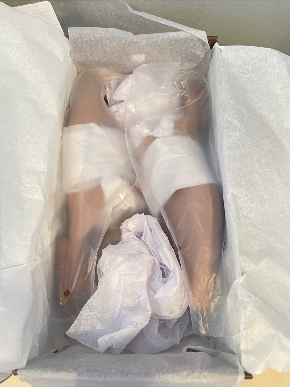 New Women’s Paolo leather mules in nude with chain size 8.5 & 5.5 - Picture 9 of 10